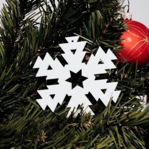 Pleksi božični okrasek - praznična dekoracija za božično drevo