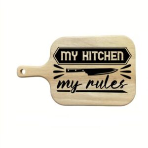 Gravirana deska za rezanje "My kitchen my rules"