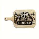 Gravirana deska za rezanje "What the fork"