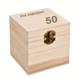 Lesena darilna škatlica z gravuro