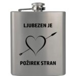 Gravirana prisrčnica "Ljubezen je požirek stran"