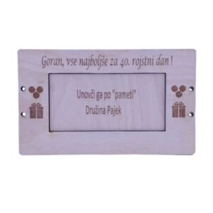 Leseni okvir za denar - Prvi milijon