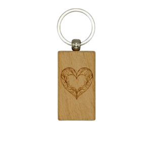 Lesen obesek za ključe - "Pomladno srce"