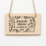 Okrasna tablica - Jesenski objemi