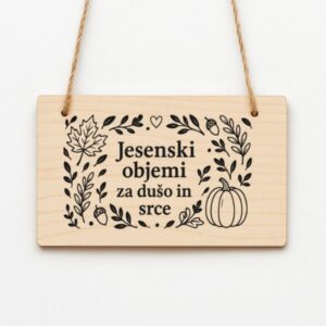 Okrasna tablica - Jesenski objemi
