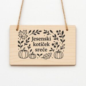 Okrasna tablica - Jesenski kotiček sreče