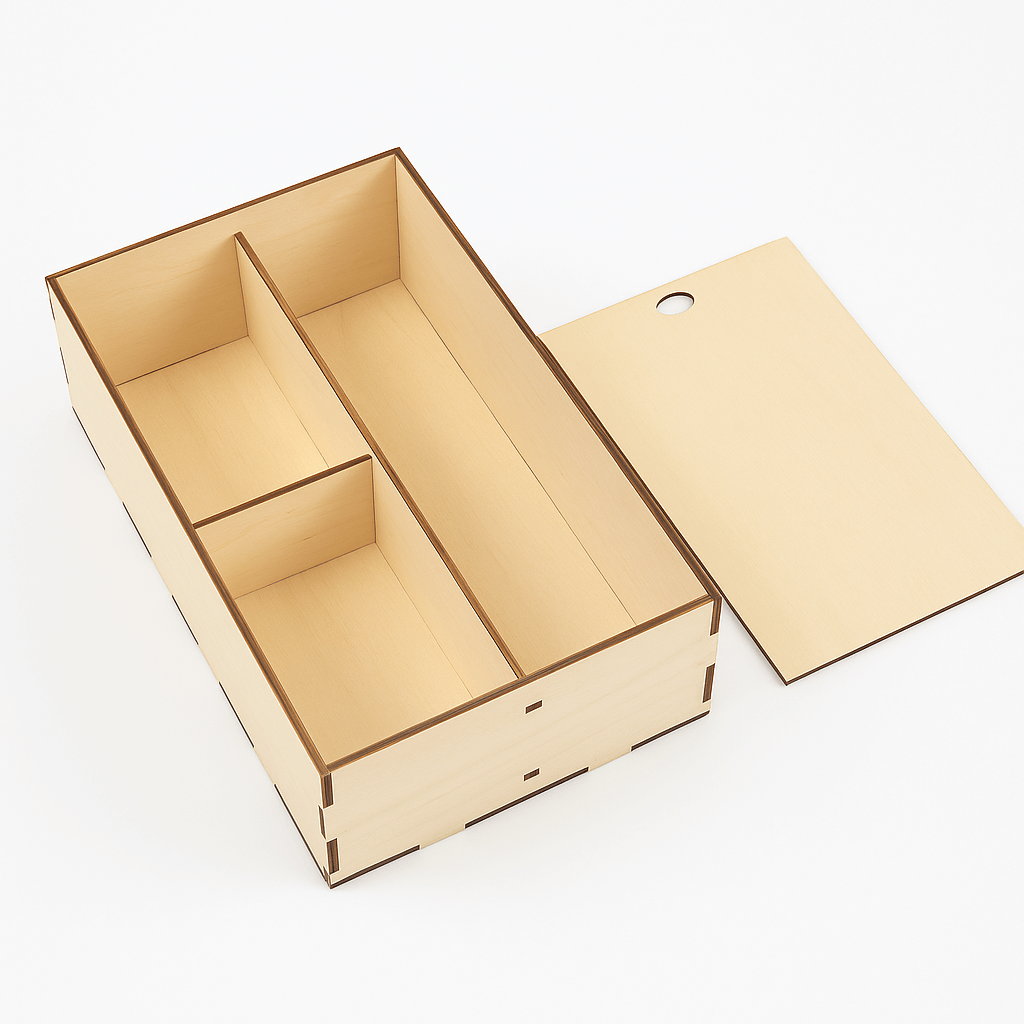 Elegantna lesena darilna škatla je popolna izbira za vse, ki želijo podariti osebno, unikatno in kakovostno darilo. Izdelana je iz naravnega lesa, natančno lasersko izrezana in sestavljena z lepim drsnim pokrovom. Primerna je za steklenico vina, prisrčnico, čokolado ali druge osebne dodatke.